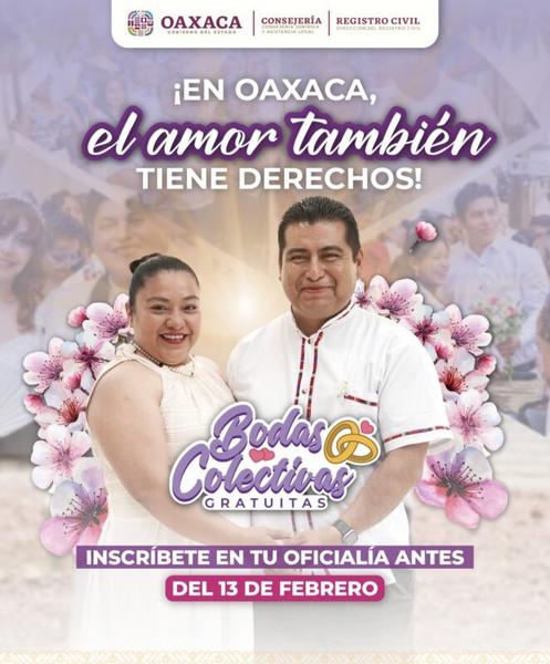 Amor sin trámites: San Jacinto Amilpas celebra Bodas Colectivas gratuitas este fin de semana