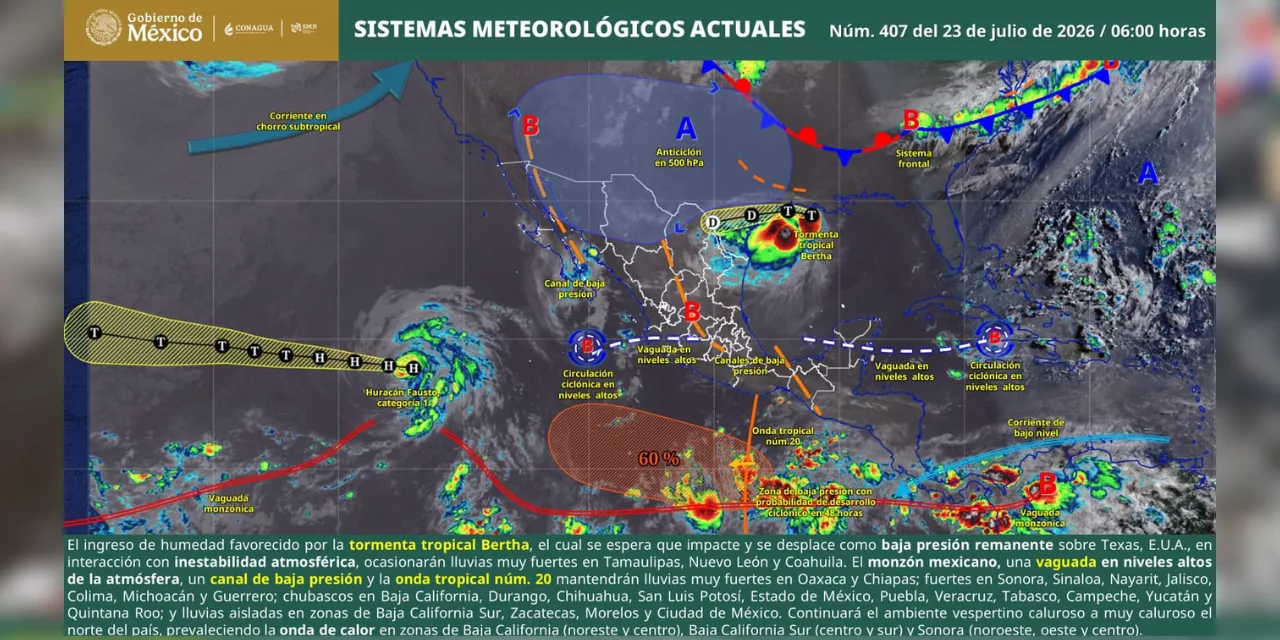 Onda tropical 21 mantiene en alerta a Oaxaca por lluvias intensas Onda tropical 21 mantiene en alerta a Oaxaca por lluvias intensas